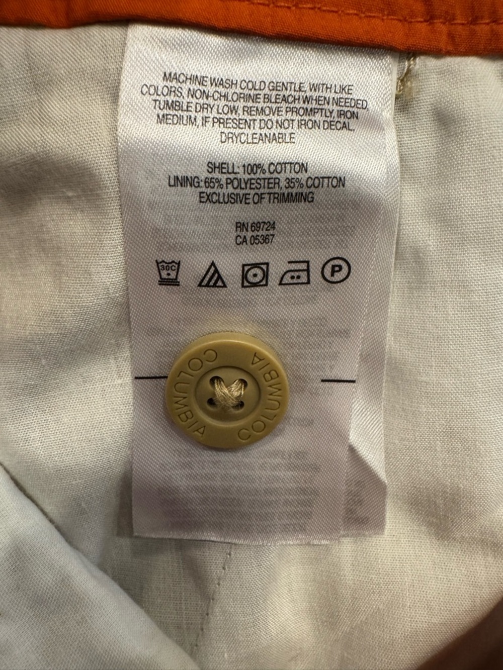 NWT Columbia Mens Modern Classic Khaki Shorts Size 38 - Picture 6 of 9